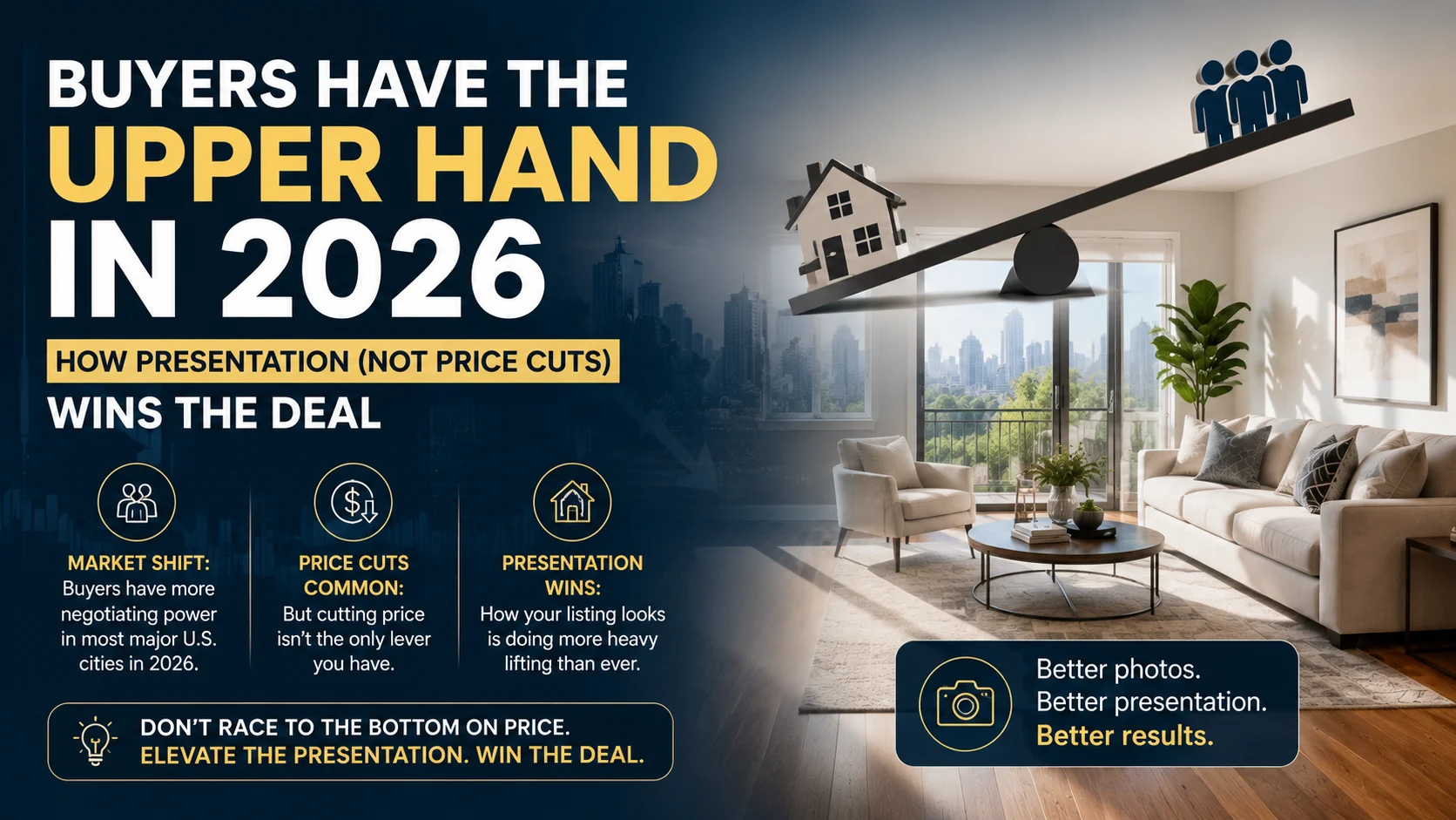 Buyers Have the Upper Hand in 2026, How Presentation (Not Price Cuts) Wins the Deal