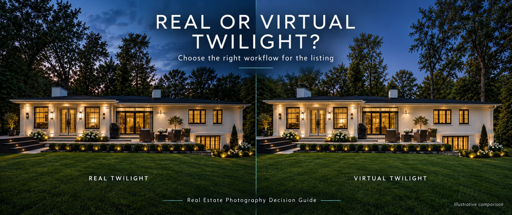 Virtual Twilight vs. Real Twilight Photography: Which Is Better?