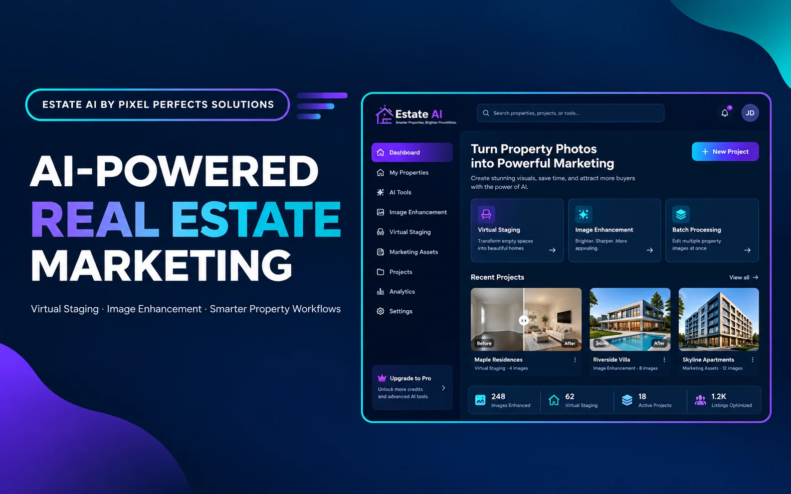 Estate AI by Pixel Perfects Solutions: AI-Powered Real Estate Marketing