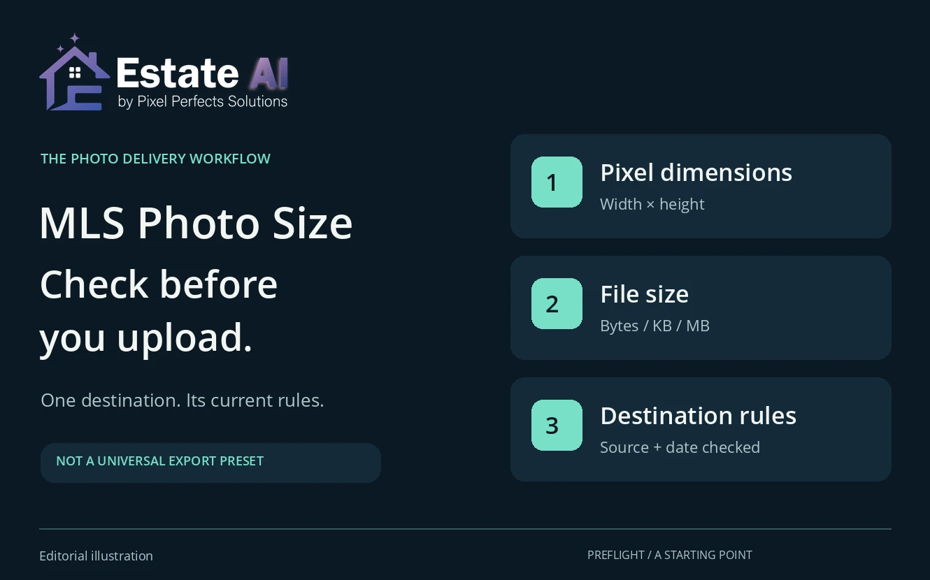 MLS Photo Size: A Preflight Checklist Before You Upload